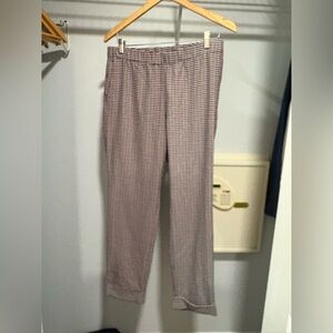 J. Jill Women’s Size 12 Pull-On Pants Mini Houndstooth Pattern Comfort Fit